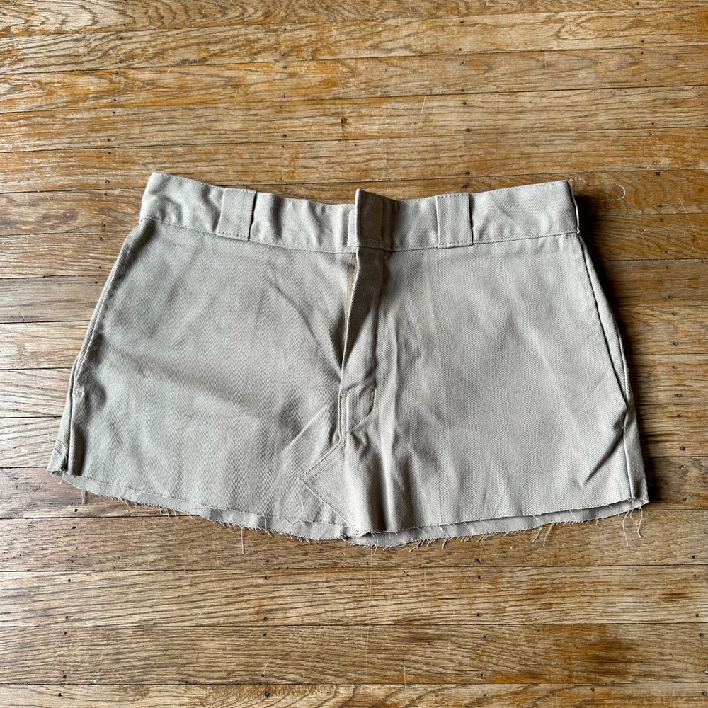 Dickies cut off mini skirt